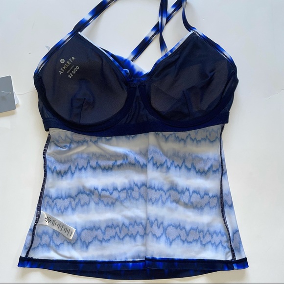 Athleta Del Mar Twister Tankini 32 D/DD - Picture 7 of 8